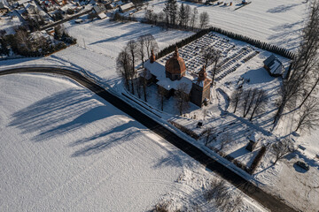 Cerkiew św. Dymitra w Złockiem, Beskid Sądecki, Zima © Maciej G. Szling