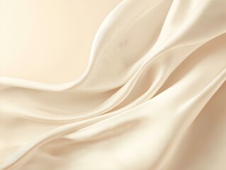 beige silk fabric elegant folds soft texture luxurious drape