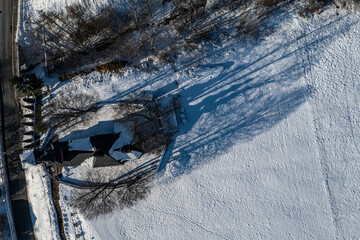 cerkiew greckokatolicka p.w. św. Łukasza, Zima. © Maciej G. Szling