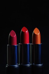 Obraz premium Lipstick collection on shelf