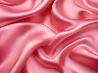 Obraz premium pink silk fabric elegant folds rich texture luxurious drape