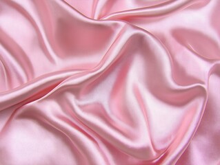Obraz premium pink silk fabric elegant folds rich texture luxurious drape
