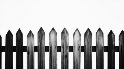 Wooden fence close-up