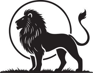 Lion Silhouette Vector Art - Perfect for Designers