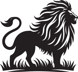 Lion Silhouette Vector Art - Perfect for Designers