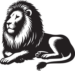 Lion Silhouette Vector Art - Perfect for Designers