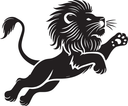 recommend clip art: Lion Silhouette Vector Art - Perfect for Designers