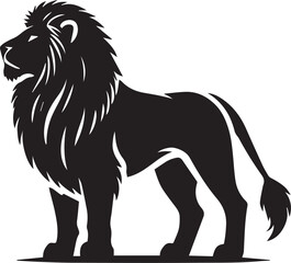 Lion Silhouette Vector Art - Perfect for Designers