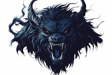 Menacing Beast: A Digital Illustration of a Ferocious Creature