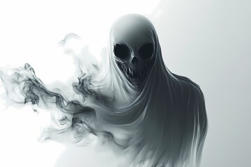 Ethereal Specter: A Ghastly Digital Painting