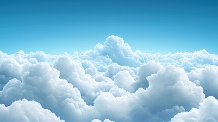 Cumulus Clouds Large, billowing cumulus clouds building up in the sky, hinting at the possibility of rain or a change in weather.