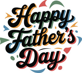 Happy father's day illustration veator