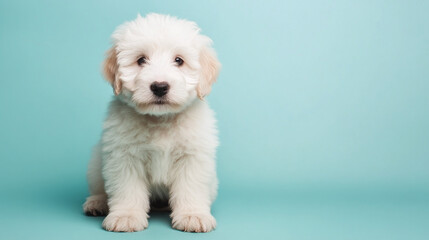 Obraz premium Adorable Fluffy Puppy Portrait