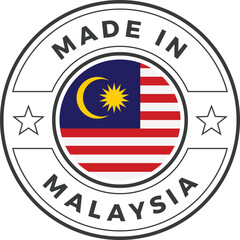 Made in Malaysia Icon Vector Stamp Illustration
