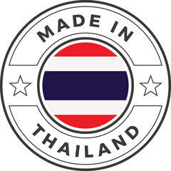 Fototapeta premium Made in Thailand Icon Vector Stamp Illustration