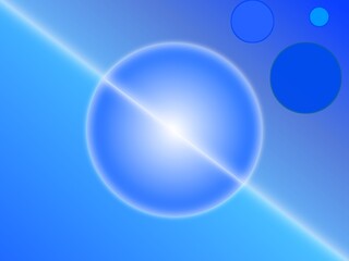 abstract blue background with bubbles