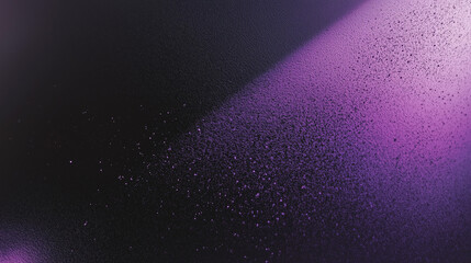 Abstract dark purple and black gradient background with grainy texture and blacklight effect. Minimalistic design with ample space for text or product presentation, ideal for dark-themed presentations