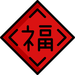 badge icon illustration design with filled outline