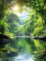 Obraz premium a jungle in thailand, very beautiful