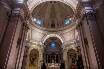 Fototapeta premium Castel di Sangro. The Basilica of Santa Maria Assunta