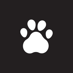 Cat Paw silhouette. Vector image