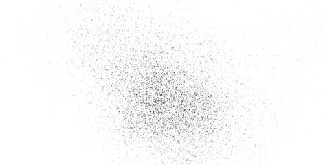 Abstract texture dust particle and dust grain on white background. dirt overlay or screen effect use for grunge and vintage image style. Vector black scratches texture on old damage dirty grainy and s