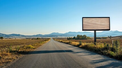 Digital screen blank by highway mockup adds appealing tones to vibrant flow clearly.