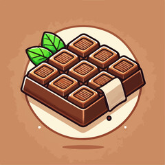 illustration of a cake, piece of cake, cartoon of cake, dessert, chocolate, 