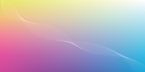 A colorful rainbow background with wavy patterns and overlapping colors, offering a fun and abstract gradient waves. Colored smooth soft lines 

