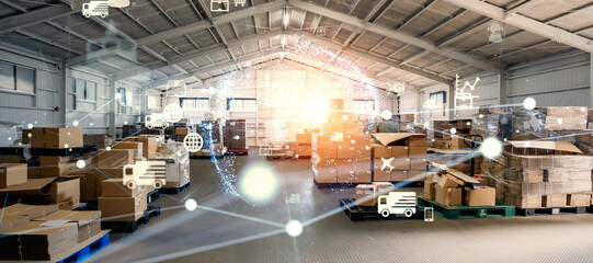 warehouse, factory, network, dx, digital transformation, iot, logistics, wms, transportation,...