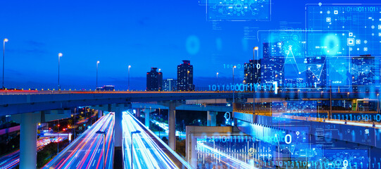traffic, road, city, dx, digital transformation, future, cyber, society, system, cloud, ai, gui,...