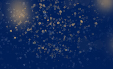 Fototapeta premium abstract background with bokeh. blue, gold, lights