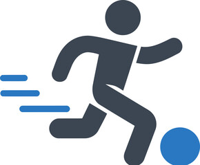 Soccer Player Action Icon