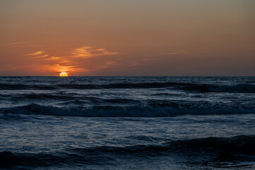 Obraz premium Tyrrhenian Sea. Autumnal sunset