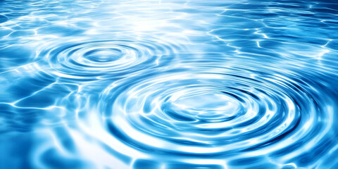 Abstract Blue Water Ripples Background Creates a Calming and Serene Atmosphere