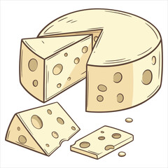 Cheese design art and illustrator eps