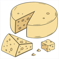  Cheese design art and illustrator eps