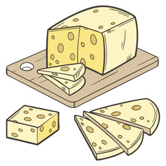  Cheese design art and illustrator eps
