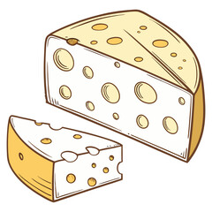 Cheese design art and illustrator eps