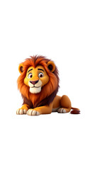 Adorable Cartoon Lion Cub Image Free Download