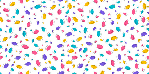 Organic shapes seamless pattern, Design for fabric prints, tile pattern, wallpaper