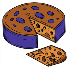 Cheese design art and illustrator eps