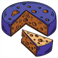 Cheese design art and illustrator eps