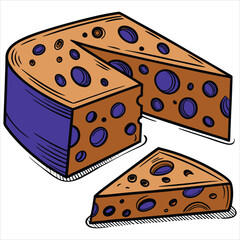 Cheese design art and illustrator eps