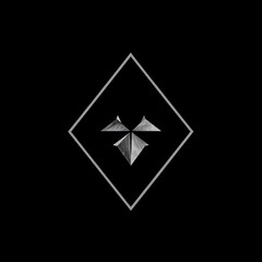 playing cards on black