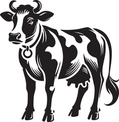Creative Cow Silhouette Vector