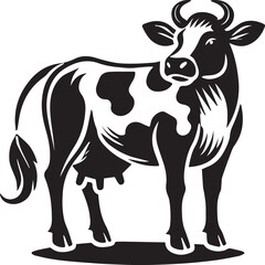 Creative Cow Silhouette Vector