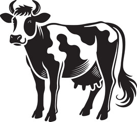 Creative Cow Silhouette Vector