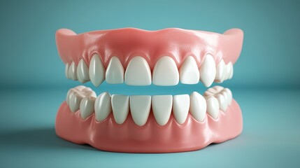 Obraz premium 3D Cute healthy tooth,tooth character with toothbrush ,Dental care illustration set,childrens dentistry concept,pain and lean on other teeth cause of tooth decay,dental care for kids.