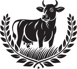 Creative Cow Silhouette Vector